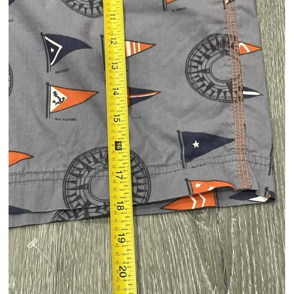 Reyn Spooner Swim Trunks Flags Print Board Shorts Bathing Suit‎ Pool Surf Men 34